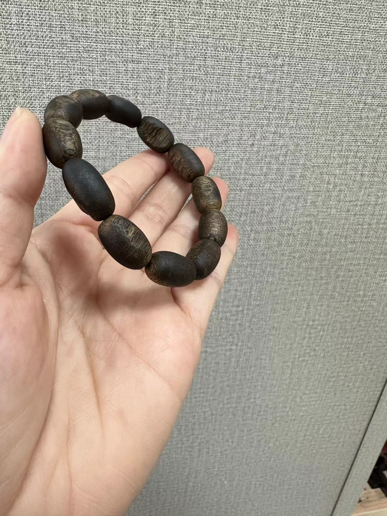 海南奇楠树心油留疤随形手串