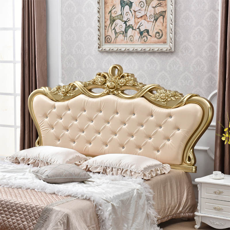 欧式床头软包床靠背法式烤漆公主风1.8米床头板双人奢华床头单卖