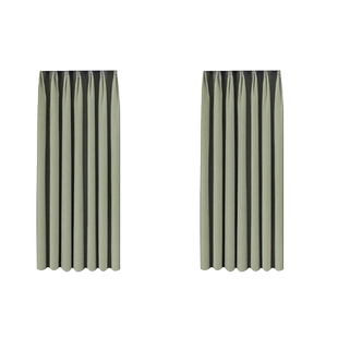 松叶绒抹茶绿窗帘全遮光2023新款雪尼尔卧室客厅小清新遮阳布飘窗