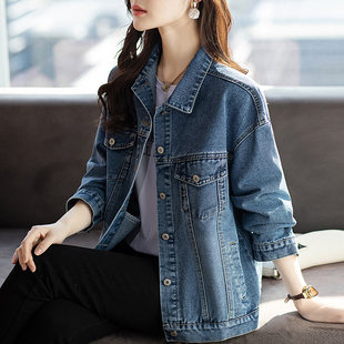 牛仔短外套女春秋款2025新款欧货爆款高端上档次洋派夹克上衣大尺