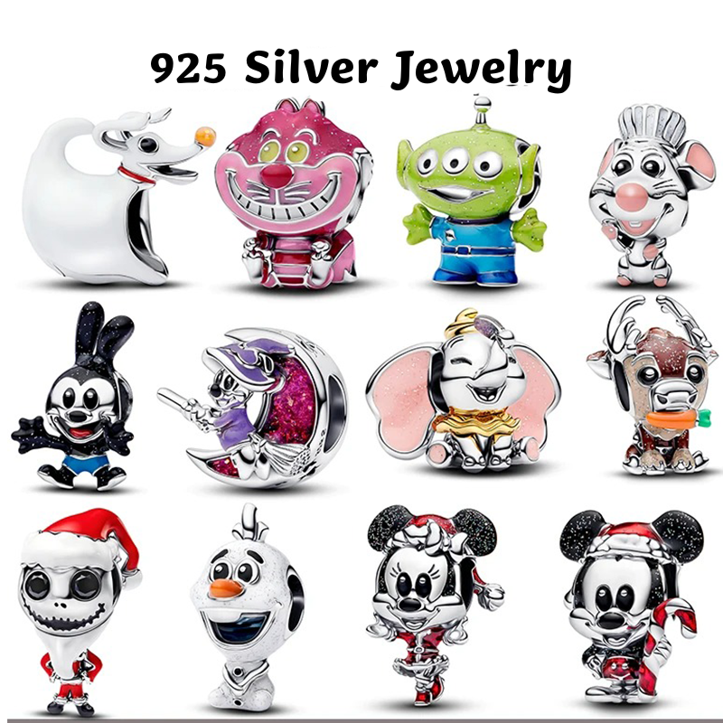 【新品】s925纯银迪士尼系列史迪奇串饰蓝色可爱童趣儿童