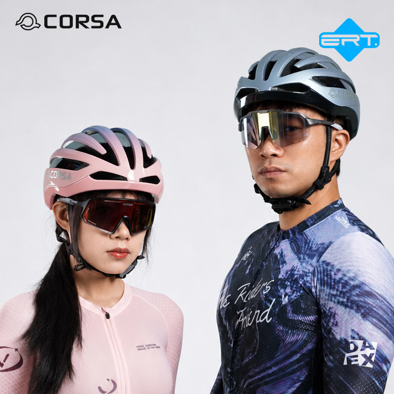 CORSA一体成型骑行头盔公路山地图片