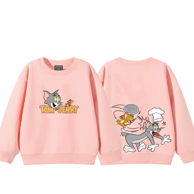 春秋冬男女纯棉卫衣时尚卡通加绒