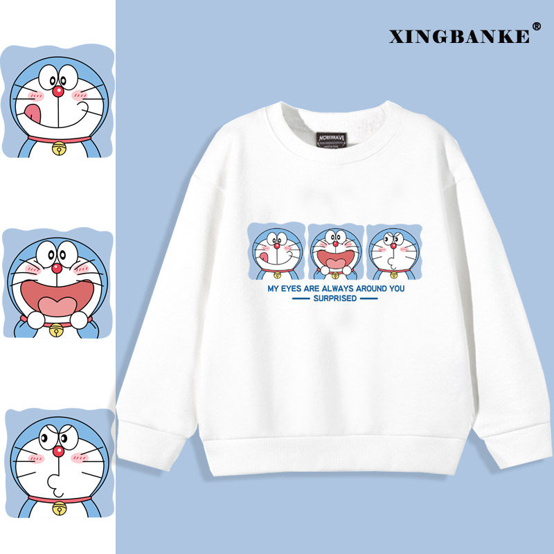 新款春秋冬男女纯棉卡通卫衣套头