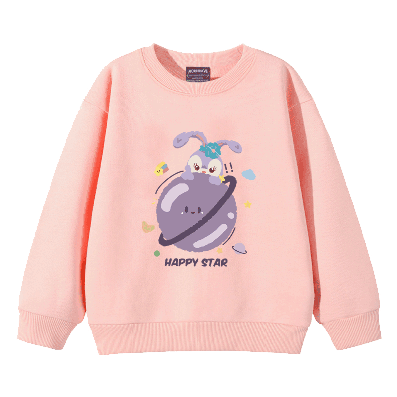 星班客春秋冬女纯棉卡通卫衣套头