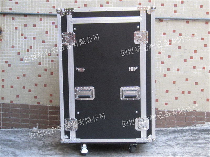 热销16U三门带工作台箱/航空箱/功放机箱/飞行音箱箱/调音台机柜