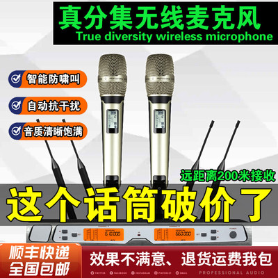 skm9真分集无线话筒一拖