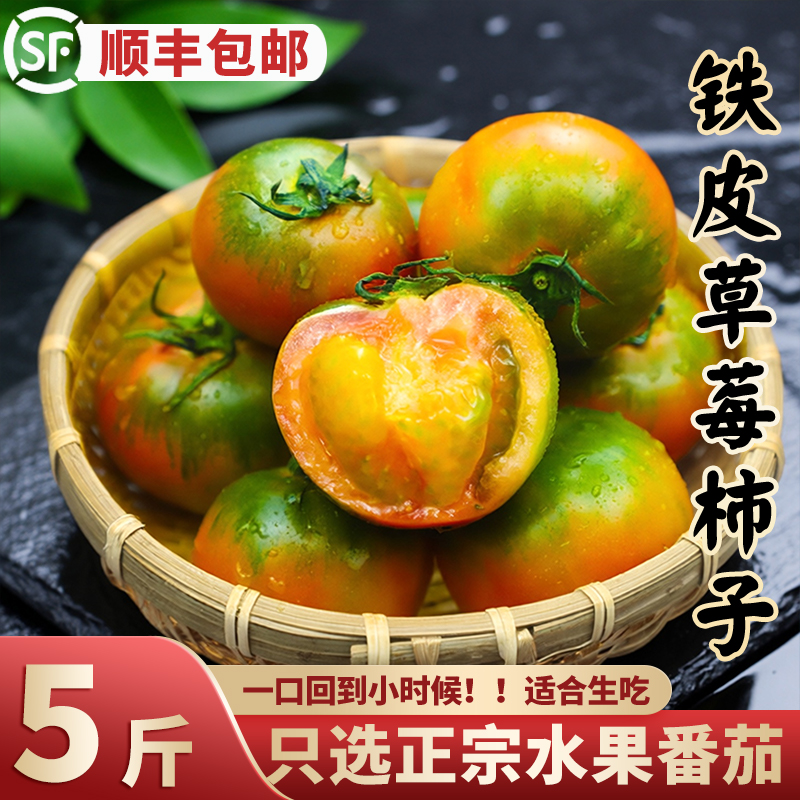 铁皮柿子草莓西红柿水果番茄