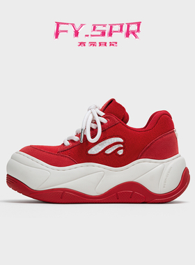 方元日记 FY·SPR WiFi系列【红RED】26年厚底增高7CM 大头面包鞋