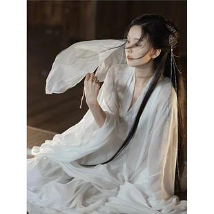汉服女超仙古装魏晋制大袖衫古代衣服便宜薄款飘逸显瘦清冷风夏季
