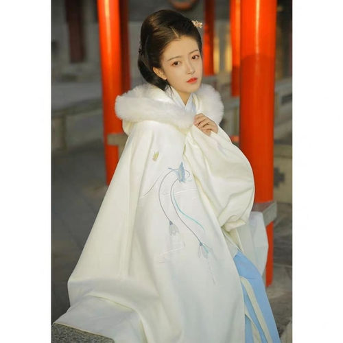 新款汉服斗蓬女冬古风加绒保暖