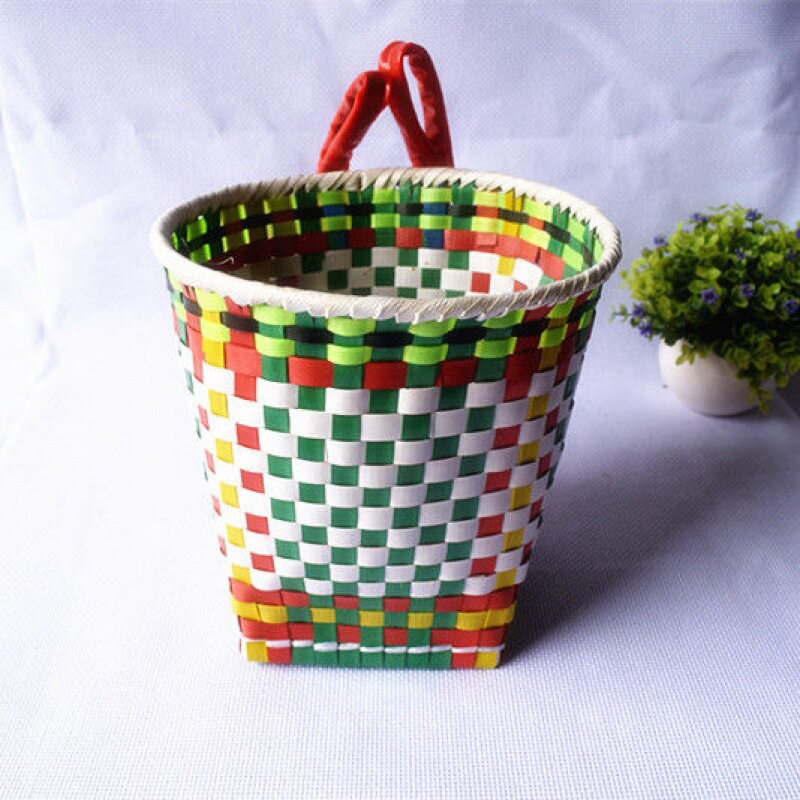 小背篓塑钢编织儿童玩具舞蹈道具幼儿园游戏成人背篼背筐