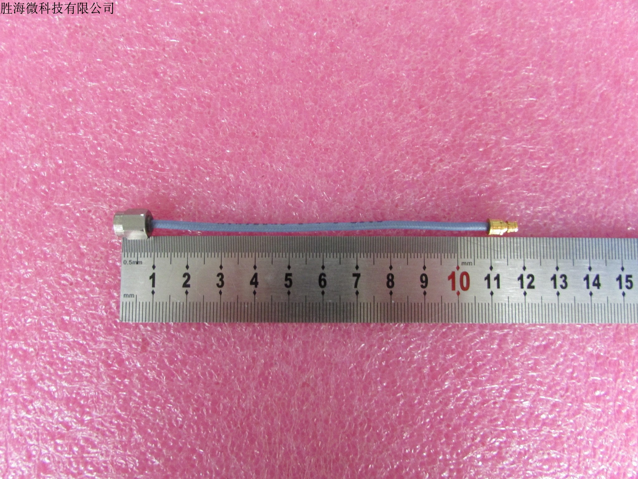 Minibend进口DC-24GHz  SMA-SMP 12cm射频微波同轴半柔电缆跳线