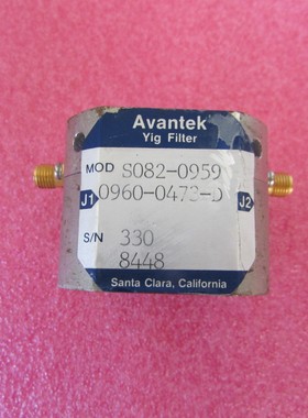 Avantek 进口 S082-0959 2-22GHz SMA 射频微波YIG滤波器