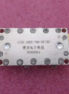 4.555-4.631GHz 中心频率:4.6GHz 带宽:80MHz SMA射频带通滤波器