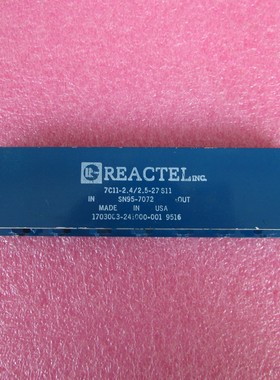 REACTEL 7C11-2.4/2.5-27S112.39-2.42GHz射频同轴带通滤波器