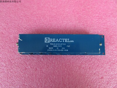 REACTEL 7C11-2.4/2.5-27S112.39-2.42GHz射频同轴带通滤波器