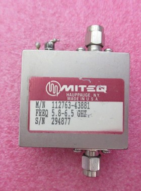 MITEQ进口 112763-43881 4.9-7GHz 20dB SMA RF 低噪声微波放大器