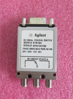 Agilent N1810UL DC-20GHz SMA 24V SPDT 射频同轴继电器开关