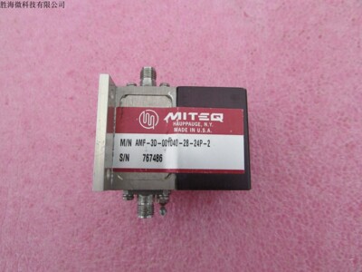Miteq 60MHz-8GHz 30dB SMA 24dBm 低噪声微波毫米波放大器