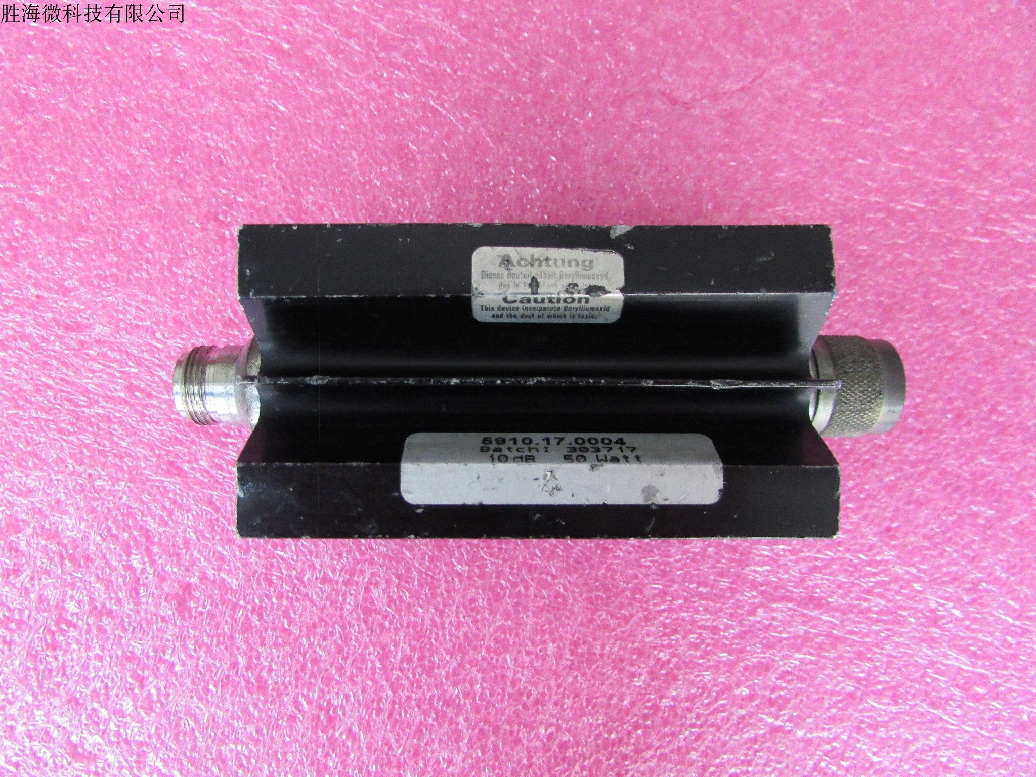 进口6910.17.0004 DC-4GHz 10dB 50W N型射频微波同轴固定衰减器