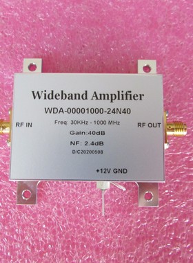 WDA-00001000-24N40 30KHz-1000MHz 40dB射频微波低噪声放大器