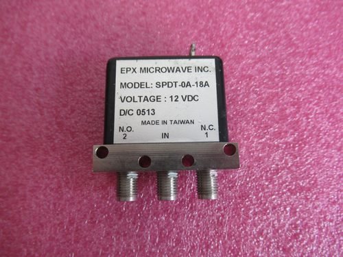 EPX SPDT-0A-18A DC-18GHz SMA头 12V SPDT 射频微波同轴开关