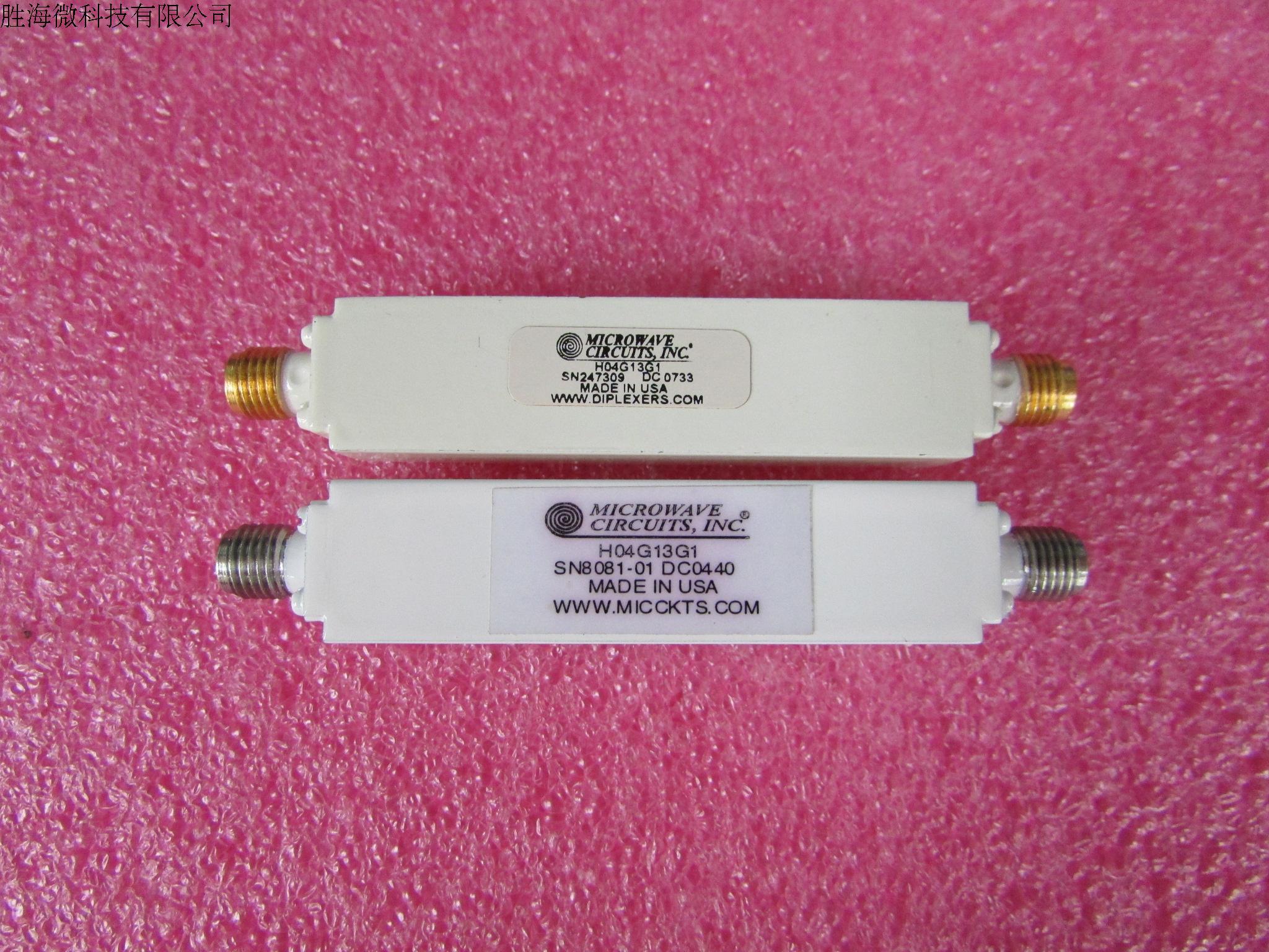 MICROWAVE CIRCUITS INC 进口  4-13GHz SMA 射频微波同轴高通滤波器 品牌：MICROWAVE CIRCUITS INC 频率： 4-13GHz 接头：SMA-F