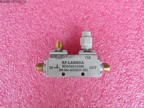 进口 RFDC4G18G06  4-20GHz  6dB SMA 50W 射频同轴定向耦合器