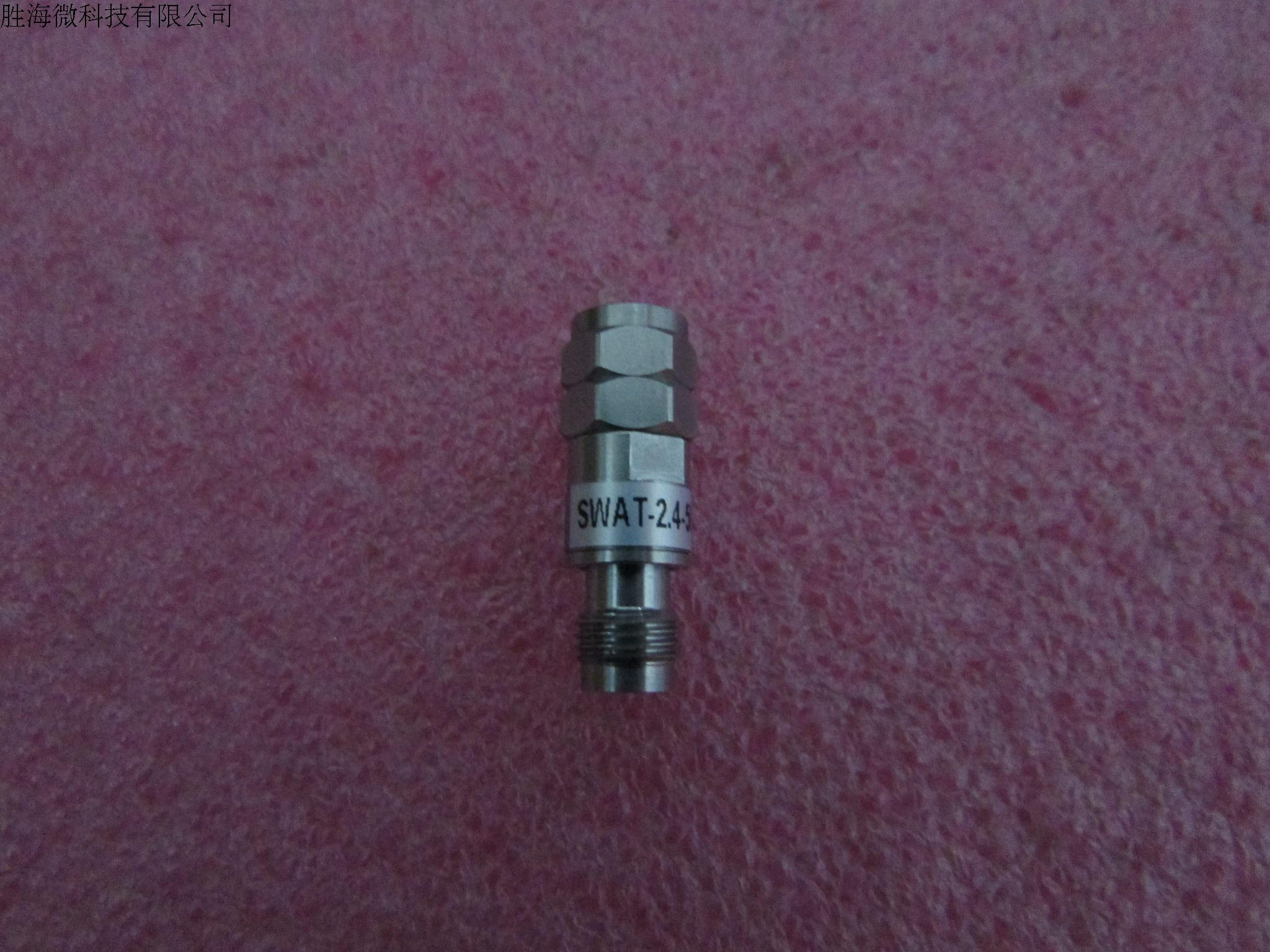 SWAT-2.4-50-6dB DC-50GHz 6dB 1W 2.4mm 射频微波同轴固定衰减器 型号：SWAT-2.4-50-6dB 频率范围：DC-50GHz 衰减值：6dB 功率：1W 接头：2.4mm(f)-2.4mm(m)