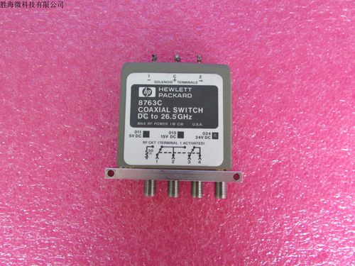 Agilent 8763C  DC-26.5GHz SPDT 带负载 射频微波同轴开关