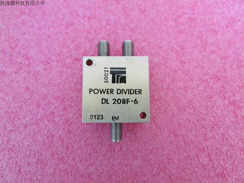 TRM进口 DL208F  20-2000MHz SMA 一分二 射频微波同轴功分器  型号：DL208F 分路：2 - Way 频率范围：20-2000MHz 插入损耗:   1.25dB（max) 隔离度 ：    20 dB(min) 输入功率：5W 连接器形式：SMA Female