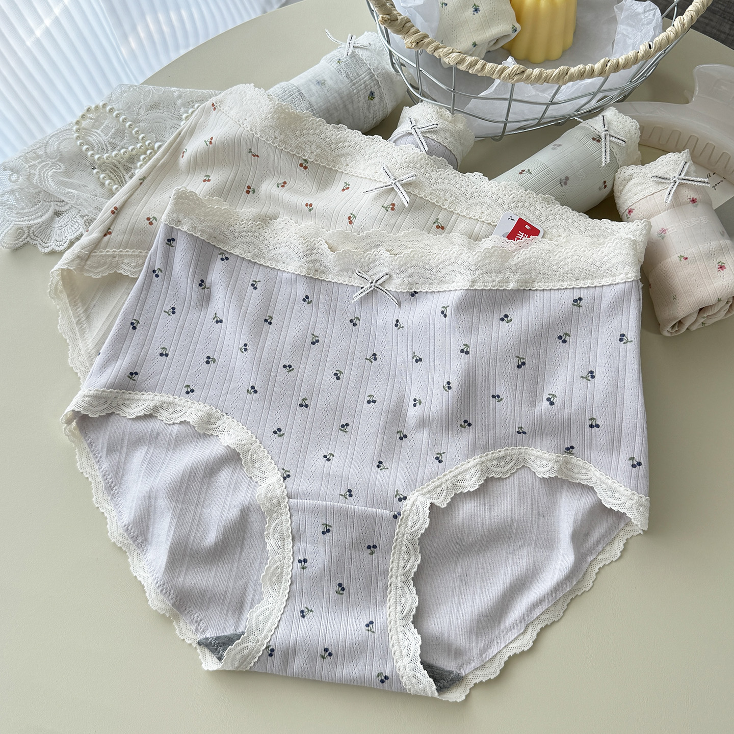 星糖花园~彩田棉莫印花少女内裤