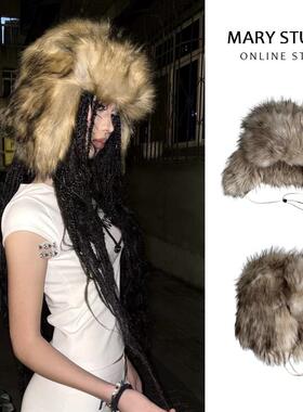 冬季保暖雷锋帽东北户外加厚帽男女防寒防风骑车护耳毛帽子韩版潮