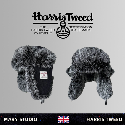 HarrisTweed冬季毛毛雷锋帽