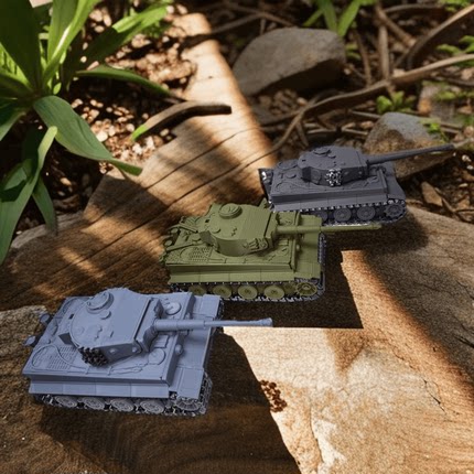 3D打印二战超强虎式坦克来袭，全系1型、2型坦克模型（1/48）