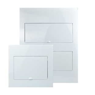 PZ30配电箱全铁盖板明暗装强电回路箱通用白色面板全阻燃消防盖子