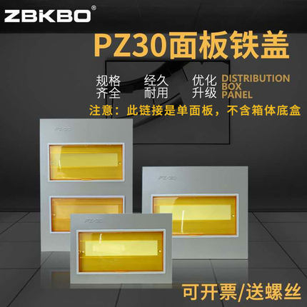 电箱盖面板家用维修换新通用遮挡装饰画盖子PZ30强电箱罩子铁盖板