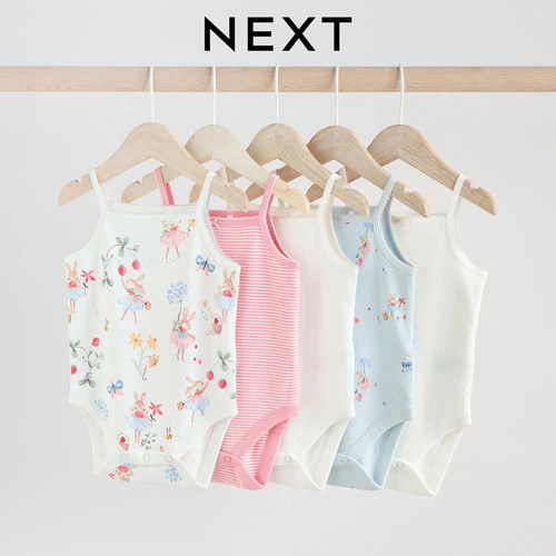 英国NEXT女宝花精灵纯棉吊带背心