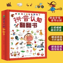 赠拼音游戏卡片 能玩能听的拼音启蒙立体书 拼音认知翻翻书 5-7岁儿童幼小衔接拼音启蒙小学生一年级拼音辅导益智早教语文识字书籍