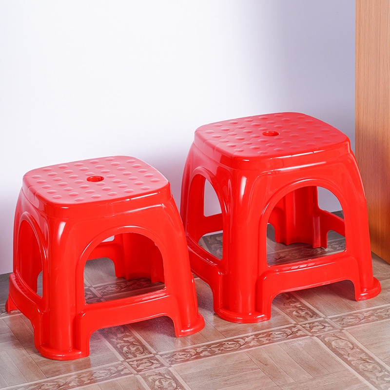 家用塑料小凳子.加厚儿童矮凳子.红色小矮凳.客厅成人小椅子.
