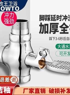脚踏式冲水阀蹲便器脚踏阀