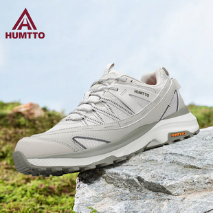 户外防滑徒步登山鞋 轻便透气软底减震跑步运动鞋 男春季 悍途休闲鞋