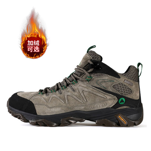 棉鞋男冬季真皮鞋面加绒男鞋