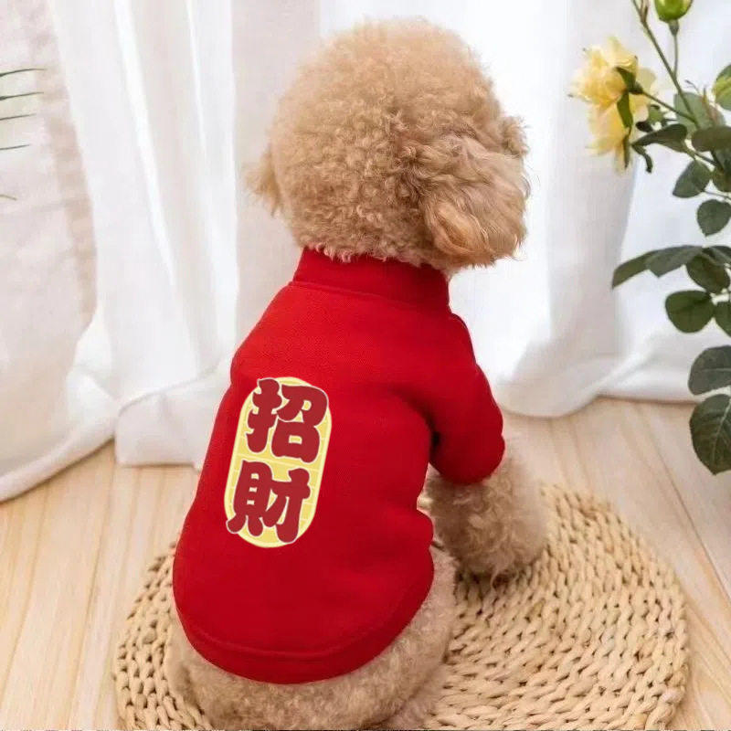宠物衣服猫咪狗狗新年招财进宝秋冬两脚套头博美泰迪柯基比熊衣服,宠物/宠物食品及用品,猫宠物服装/雨衣（新）,淘宝优惠券,粉丝福利购,淘宝优惠卷