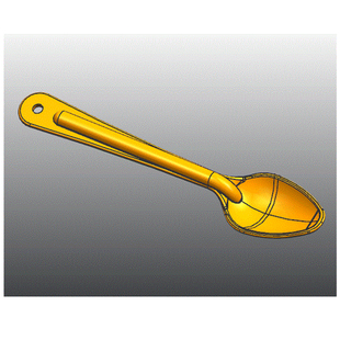 一次性勺子塑料注塑模具设计【含三维UG-Creo+11张CAD图+说明书】