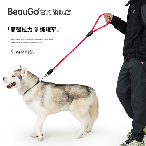 BeauGo狗狗牵引绳p绳p链牵引绳大型犬牵引绳宠物训犬专用狗牵引绳