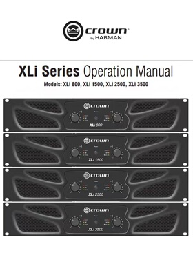 CROWN/皇冠XLI800 XLI1500 XLI2500 XLI3500后级功放功率放大器