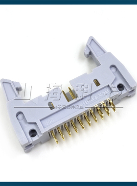 DC2-20P直针 2.54MM 镀金3U 2*10P牛角插座 进口Nextron正凌精工