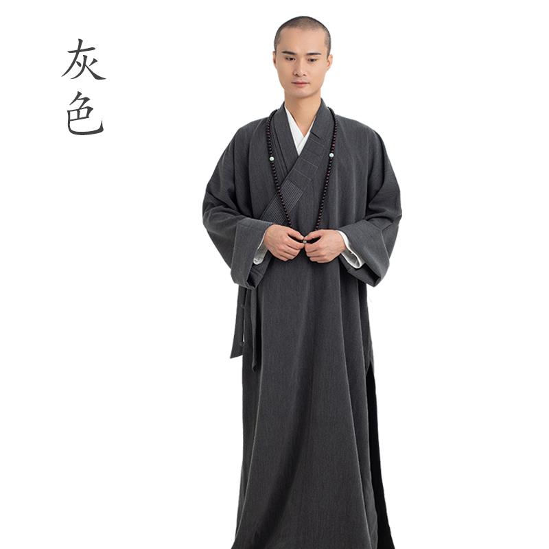 新款缎梵僧服装大褂和尚衣服春秋四季僧侣僧衣长褂男女款出家僧人